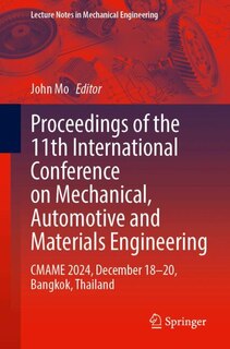 Couverture_Proceedings of the 11th International Conference on Mechanical, Automotive and Materials Engineering