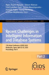 Couverture_Recent Challenges in Intelligent Information and Database Systems