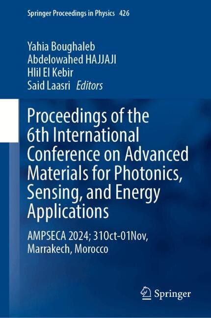 Couverture_Proceedings of the 6th International Conference on Advanced Materials for Photonics, Sensing, and Energy Applications