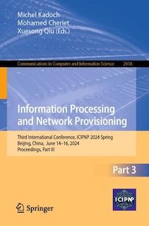 Couverture_Information Processing and Network Provisioning
