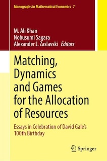 Front cover_Matching, Dynamics and Games for the Allocation of Resources