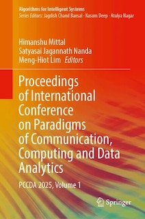 Couverture_Proceedings of International Conference on Paradigms of Communication, Computing and Data Analytics
