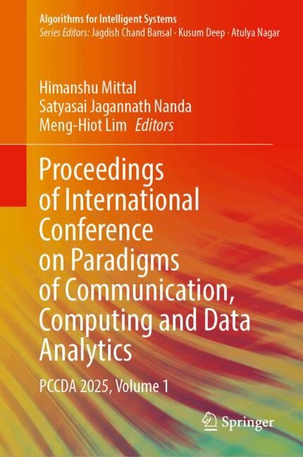 Couverture_Proceedings of International Conference on Paradigms of Communication, Computing and Data Analytics