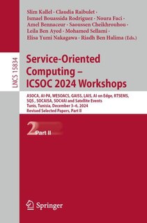 Front cover_Service-Oriented Computing - ICSOC 2024 Workshops