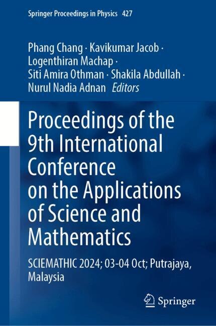 Couverture_Proceedings of the 9th International Conference on the Applications of Science and Mathematics