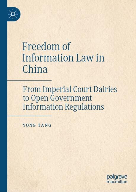 Couverture_Freedom of Information Law in China