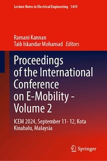 Front cover_Proceedings of the International Conference on E-Mobility-Volume 2