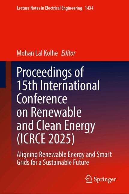 Front cover_Proceedings of 15th International Conference on Renewable and Clean Energy (ICRCE 2025)