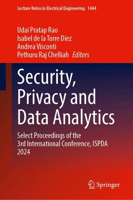 Front cover_Security, Privacy and Data Analytics