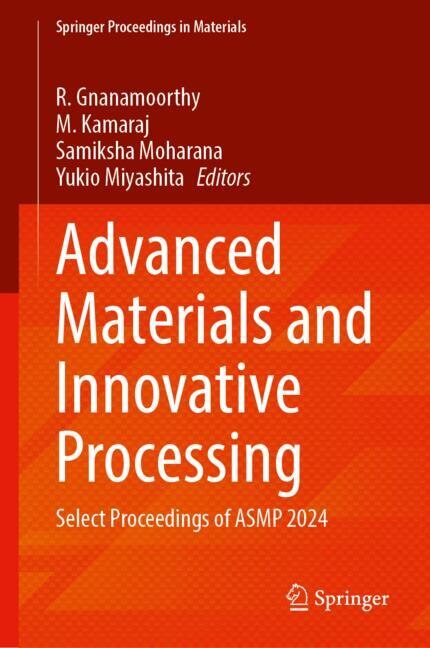 Couverture_Advanced Materials and Innovative Processing