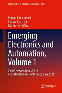 Couverture_Emerging Electronics and Automation, Volume 1
