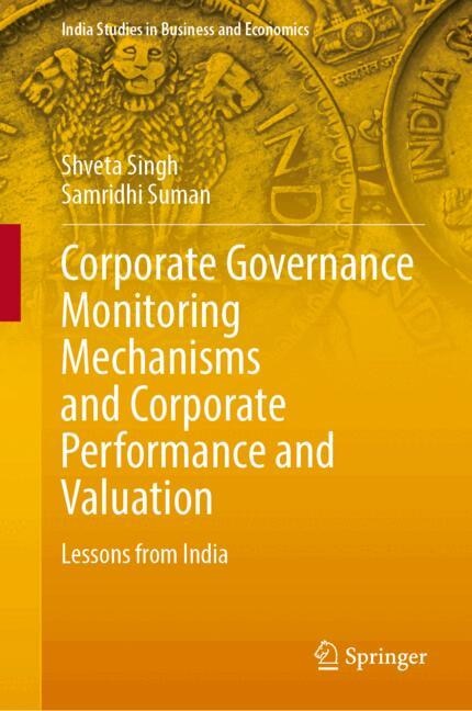 Couverture_Corporate Governance Monitoring Mechanisms and Corporate Performance and Valuation
