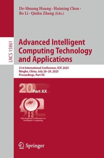 Couverture_Advanced Intelligent Computing Technology and Applications