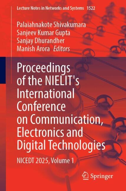 Couverture_Proceedings of the NIELIT's International Conference on Communication, Electronics and Digital Technologies