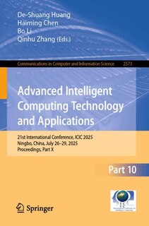 Couverture_Advanced Intelligent Computing Technology and Applications