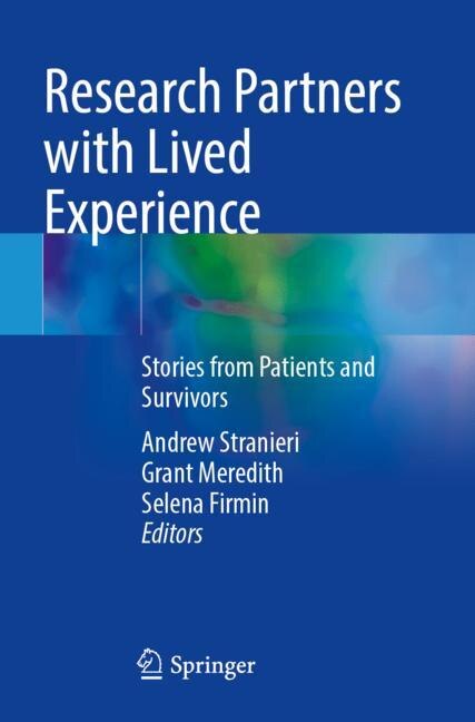 Front cover_Research Partners with Lived Experience