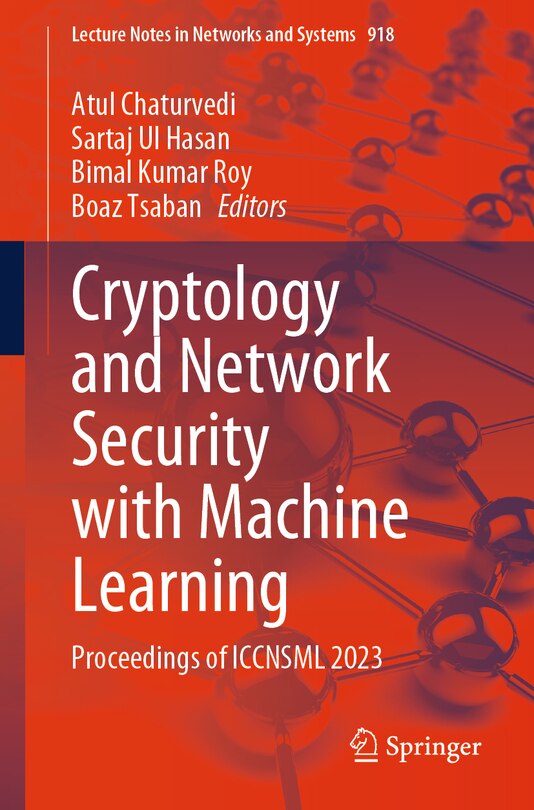 Couverture_Cryptology and Network Security with Machine Learning