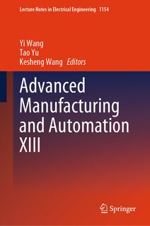 Front cover_Advanced Manufacturing and Automation XIII