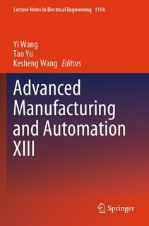 Front cover_Advanced Manufacturing and Automation XIII