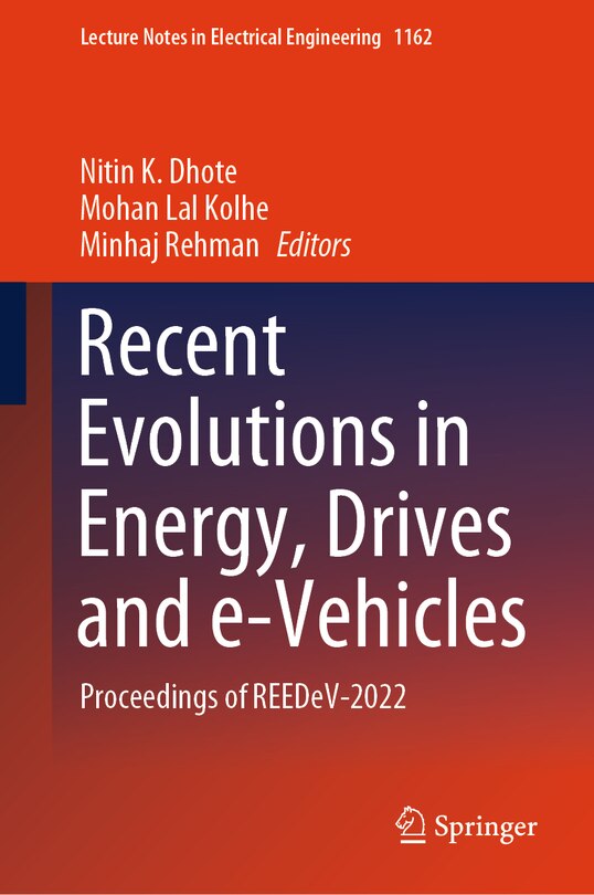 Front cover_Recent Evolutions in Energy, Drives and e-Vehicles