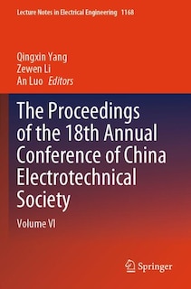 Couverture_The Proceedings of the 18th Annual Conference of China Electrotechnical Society