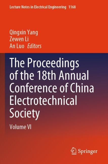 Couverture_The Proceedings of the 18th Annual Conference of China Electrotechnical Society