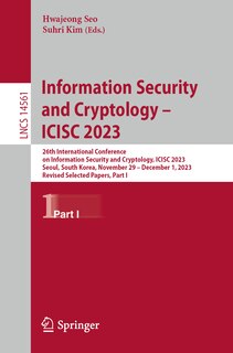 Couverture_Information Security and Cryptology - ICISC 2023