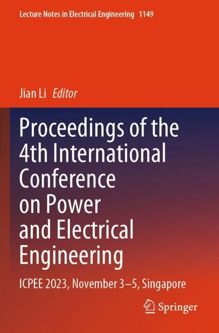 Front cover_Proceedings of the 4th International Conference on Power and Electrical Engineering