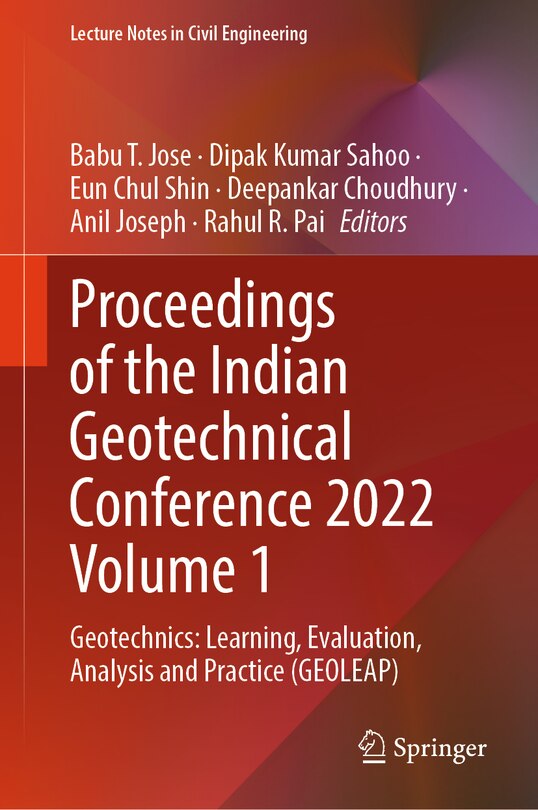 Front cover_Proceedings of the Indian Geotechnical Conference 2022 Volume 1