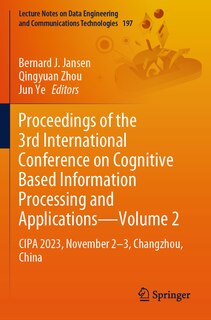 Couverture_Proceedings of the 3rd International Conference on Cognitive Based Information Processing and Applications-Volume 2