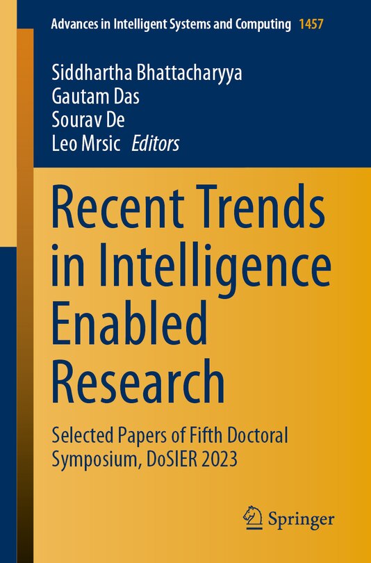 Couverture_Recent Trends in Intelligence Enabled Research