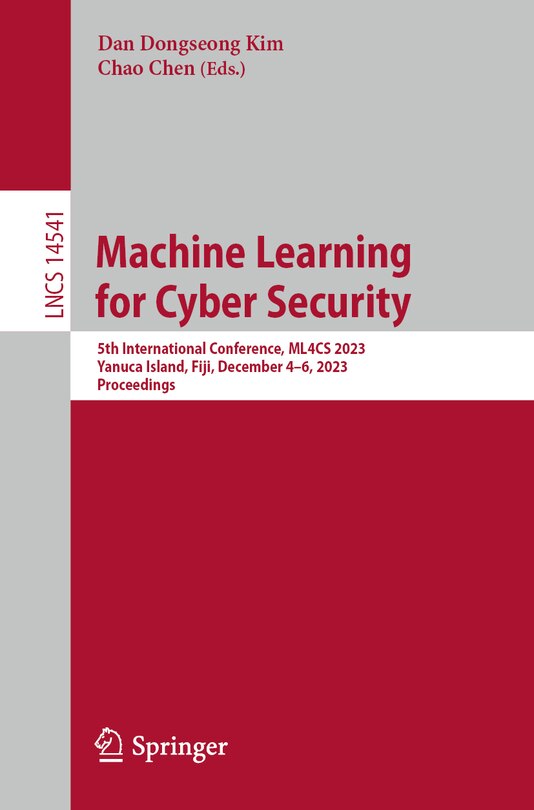 Front cover_Machine Learning for Cyber Security