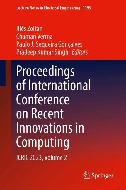 Front cover_Proceedings of International Conference on Recent Innovations in Computing