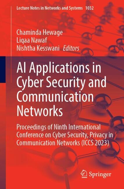 Front cover_AI Applications in Cyber Security and Communication Networks