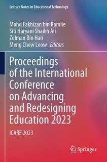 Front cover_Proceedings of the International Conference on Advancing and Redesigning Education 2023