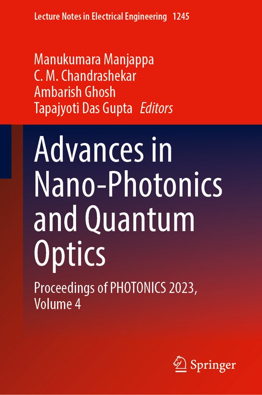 Couverture_Advances in Nano-Photonics and Quantum Optics