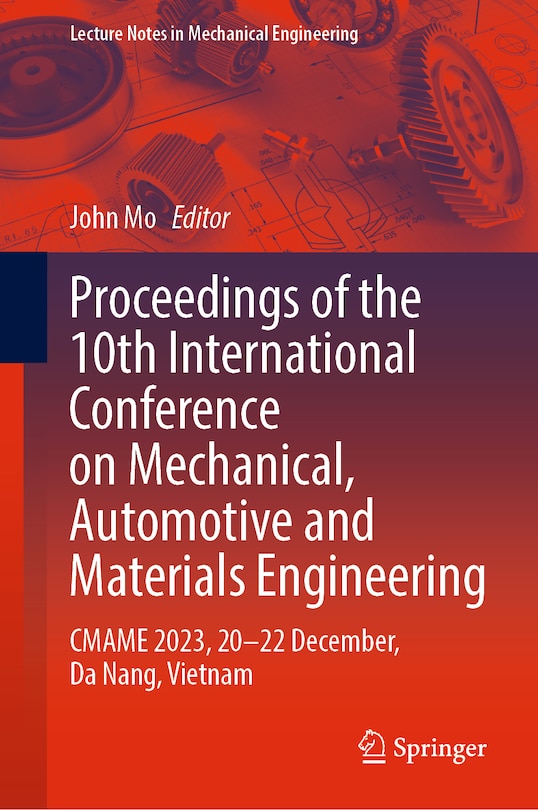 Couverture_Proceedings of the 10th International Conference on Mechanical, Automotive and Materials Engineering
