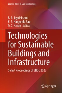 Couverture_Technologies For Sustainable Buildings and Infrastructure