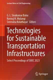Couverture_Technologies for Sustainable Transportation Infrastructures