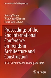 Couverture_Proceedings of the 2nd International Conference on Trends in Architecture and Construction