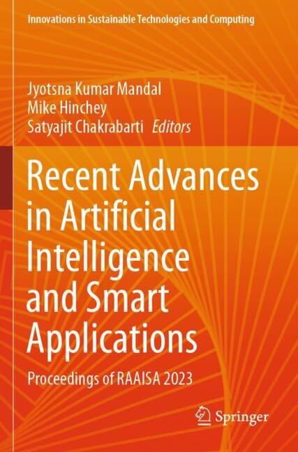 Couverture_Recent Advances in Artificial Intelligence and Smart Applications