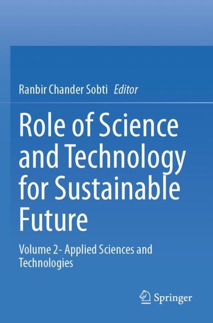 Front cover_Role of Science and Technology for Sustainable Future