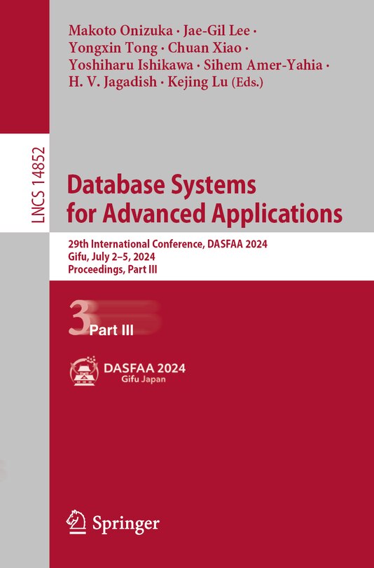 Front cover_Database Systems for Advanced Applications