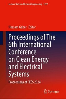 Couverture_Proceedings of The 6th International Conference on Clean Energy and Electrical Systems