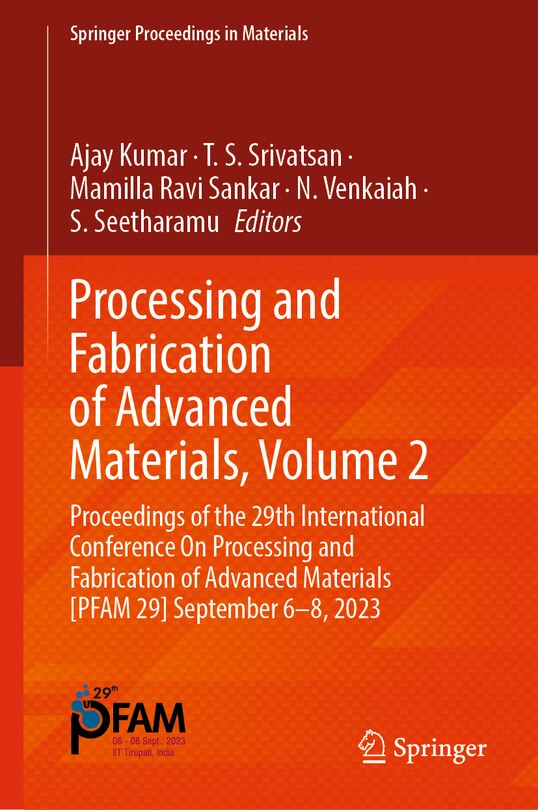 Couverture_Processing and Fabrication of Advanced Materials, Volume 2
