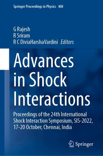 Front cover_Advances in Shock Interactions
