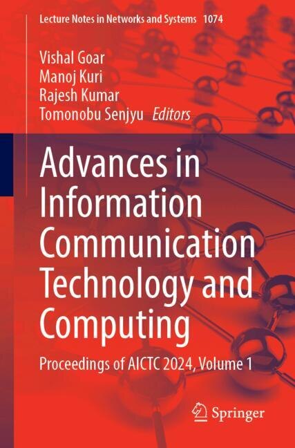 Couverture_Advances in Information Communication Technology and Computing