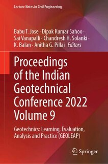 Couverture_Proceedings of the Indian Geotechnical Conference 2022 Volume 9