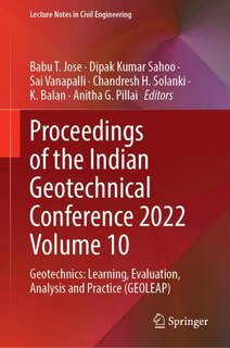 Couverture_Proceedings of the Indian Geotechnical Conference 2022 Volume 10