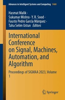 Couverture_International Conference on Signal, Machines, Automation, and Algorithm